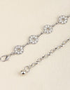 Rhinestone Decor Zinc Alloy Belt