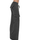 Mid Waist Pants with Pockets