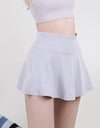 High Waist Pleated Active Skirt