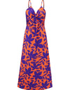 Twisted Printed V-Neck Cami Dress