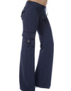 Mid Waist Pants with Pockets
