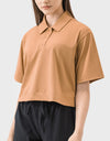 Half Button Short Sleeve Active T-Shirt