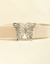 Butterfly Alloy Buckle Elastic Belt