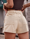 High Waist Denim Shorts with Pockets