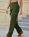 Mid-Rise Waist Straight Jeans with Pockets