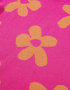Flower Round Neck Long Sleeve Sweater
