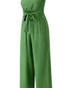 Tied Cutout Tube Wide Leg Jumpsuit