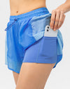 Color Block Drawstring Active Shorts