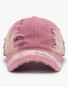 Distressed Adjustable Cotton Baseball Cap