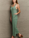 HEYSON Don't Get It Twisted Full Size Rib Knit Jumpsuit