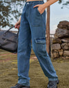 High Waist Cargo Jeans