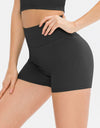 Slim Fit Wide Waistband Sports Shorts
