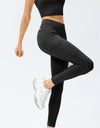 Full Size Slim Fit High Waist Long Sports Pants with Pockets