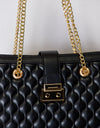 David Jones Quilted PU Leather Handbag
