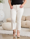 RFM Mini Mia Full Size Tummy Control High Waist Raw Hem Jeans