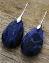 Natural Stone Teardrop Earrings
