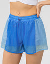Color Block Drawstring Active Shorts