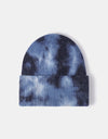 Tie-Dye Cuffed Rib-Knit Beanie Hat