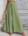 Tied High Waist Wide Leg Pants