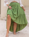 Plus Size High-Low Skirt