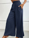 Wide Waistband Relax Fit Long Pants