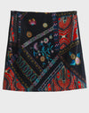 Printed Zip Mini Skirt
