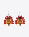 Thanksgiving Turkey Drop Earrings