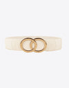 Zinc Alloy Buckle Elastic PU Belt
