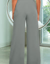 Drawstring Wide Leg Pants with Pockets