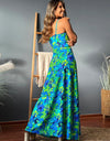 Twisted Printed V-Neck Cami Dress