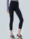 Wide Waistband Cropped Sports Leggings