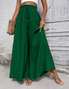 Tied High Waist Wide Leg Pants