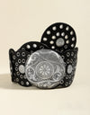 Vintage PU Leather Wide Belt