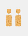 Titanium Steel Textured Geometric Earrings