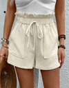 Paperbag Waist Shorts with Pockets