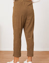 Pocketed Elastic Waist Pants