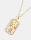 Rhinestone Constellation Pendant Copper Necklace
