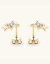 Moissanite 925 Sterling Silver Star Shape Earrings