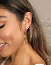 Adored 925 Sterling Silver Moissanite Hoop Earrings