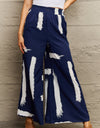 Printed Wide Leg Long Pants