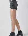 RISEN Full Size High Rise Distressed Denim Shorts