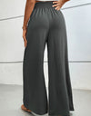 Wide Waistband Relax Fit Long Pants