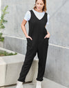Double Take Full Size Sleeveless Straight Jumpsuit