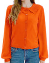Collared Long Sleeve Button Down Cardigan