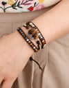 Geometrical Shape Triple-Layer Bracelet