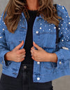 Bead Detail Denim Jacket