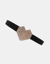 Rhinestone Heart Buckle Elastic Belt