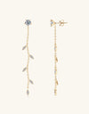 1.38 Carat Moissanite 925 Sterling Silver Leaf Earrings