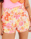 Printed High Waist Shorts