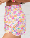 Printed High Waist Shorts